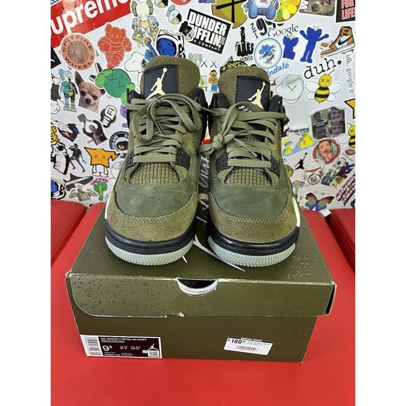 Size 9.5 - Jordan 4 SE Retro Low Craft - Olive 100% Authentic
